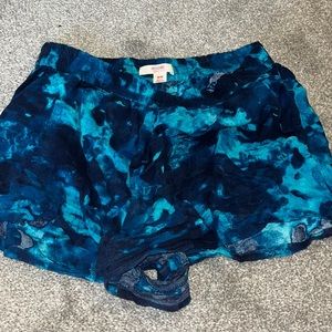 Blue Tie Dye Soft shorts